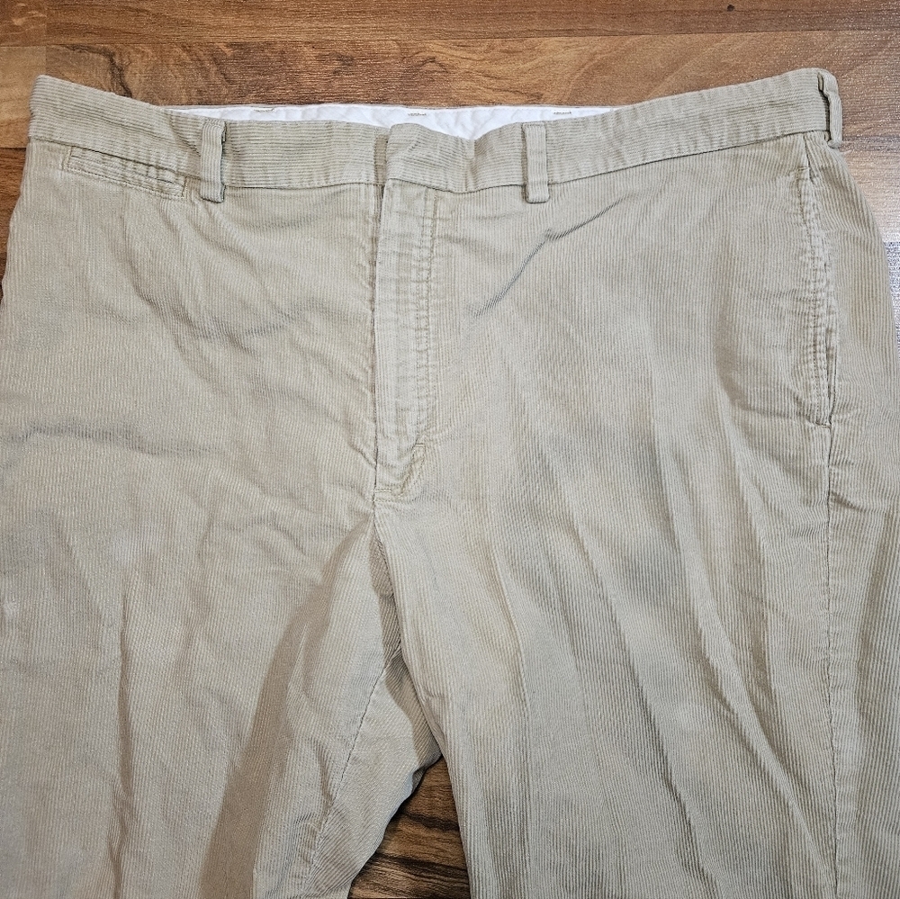 LL Bean Corduroy Pants Mens Size 40x30 Tan Straight Leg Classic Fit 279000 - Picture 9 of 10